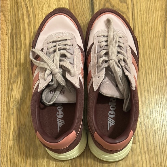 Like *New* Gola Women's Chicago Blush and Maroon Sneakers size 6 - Picture 2 of 9